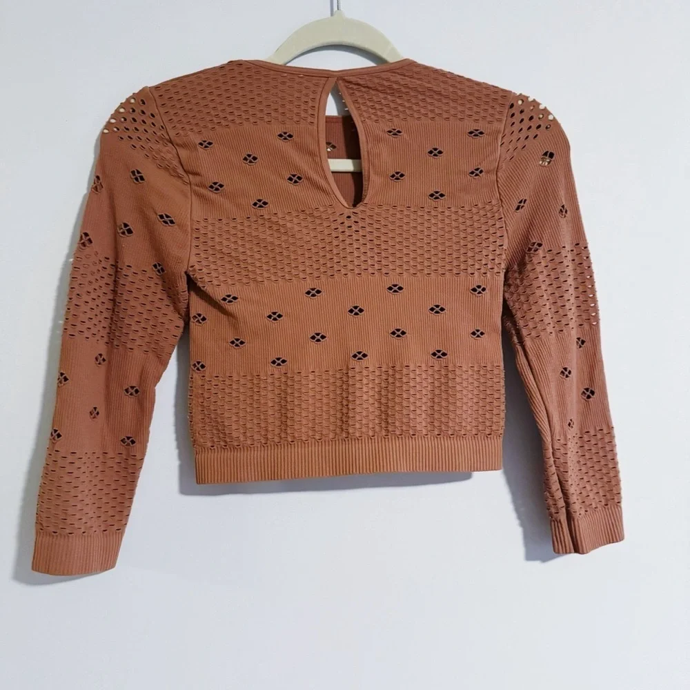 Intimately Free People - Perforated Seamless 3/4 Sleeve Top